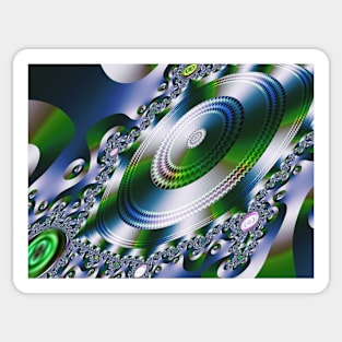 Shiny disc abstract pattern Sticker